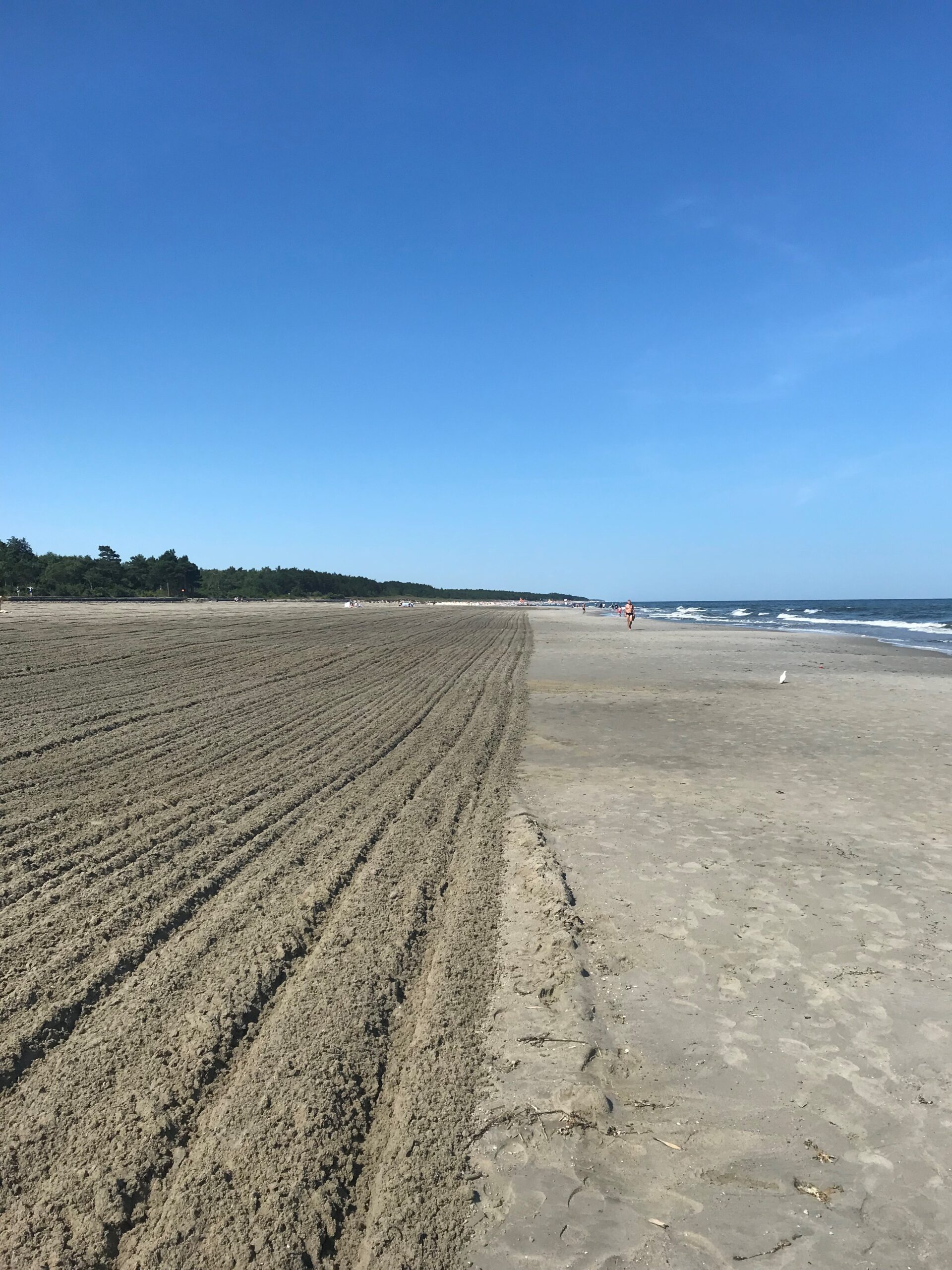 Refulacja plaż w Ostrowie i Jastrzębiej Górze - wyrównana plaża