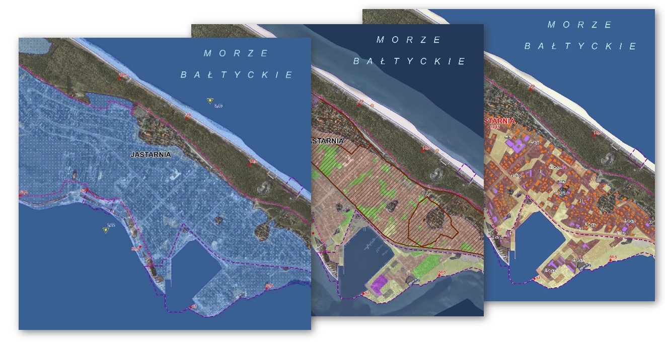 Przegląd i aktualizacja map zagrożenia powodziowego i map ryzyka powodziowego od strony morza w tym morskich wód wewnętrznych we właściwości Urzędu Morskiego w Gdyni