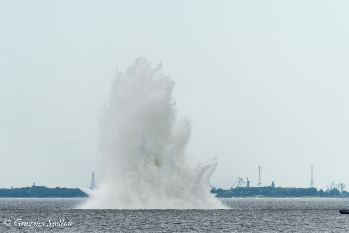 Detonacja miny GC fot 1