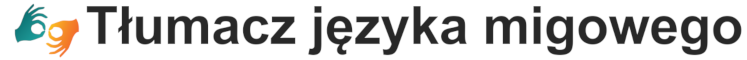 Logo - tłumacz języka migowego