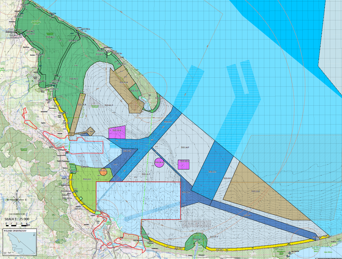 Wyłożenie projektu planu zagospodarowania przetrzennego morskich wód wewnętrznych części Zatoki Gdańskiej