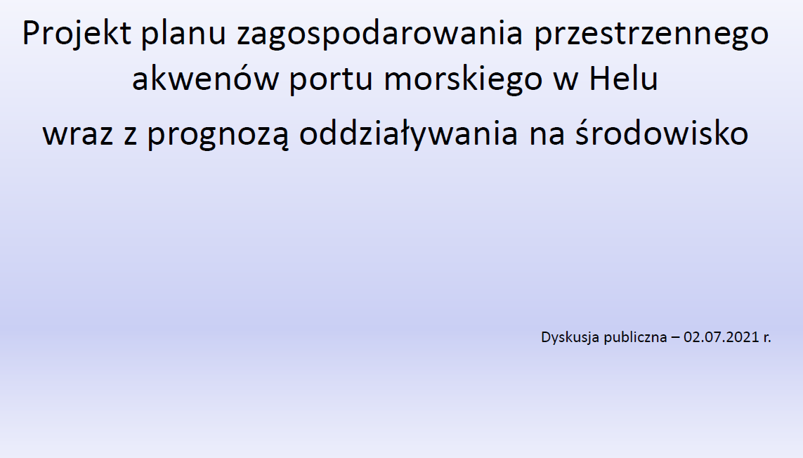 Spotkanie konsultacyjne (dyskusja publiczna) w dn. 2.07.2021 r.