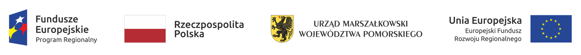 loga: Funduszy Europejskich, Rzeczypospolitej Polskiej, Urzędu Marszałkowskiego Woj. Pomorskiego, UE