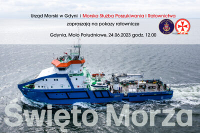 Święto Morza 2023 – pokazy ratownicze oraz zwiedzanie statków Urzędu Morskiego w Gdyni