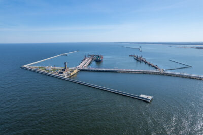 Urząd Morski w Gdyni nagrodzony Złotą Kotwicą Baltexpo 2023 za modernizację układu falochronów osłonowych w Porcie Północnym w Gdańsku