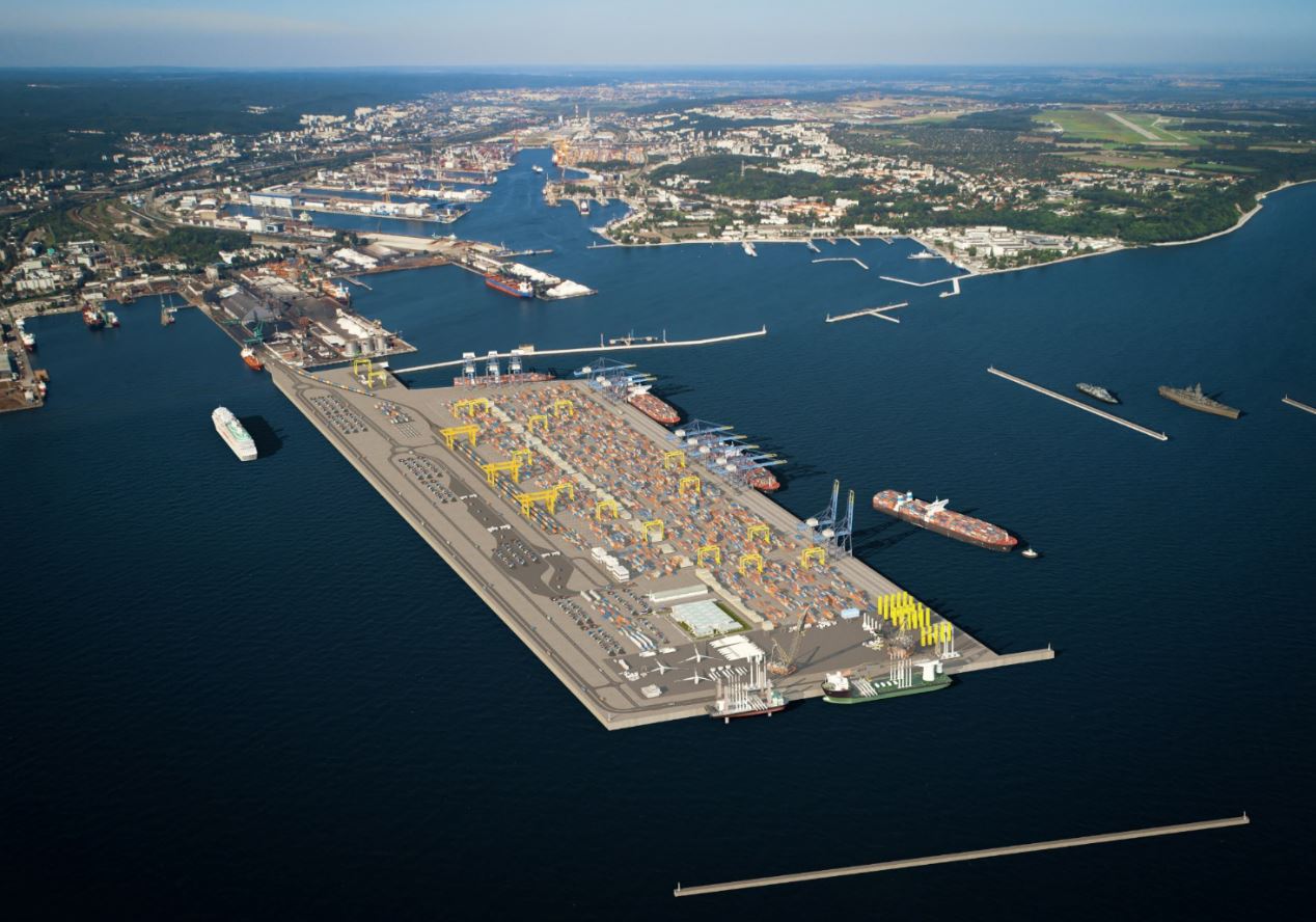 Wizualizacja Portu Zewnętrznego w Gdyni 
