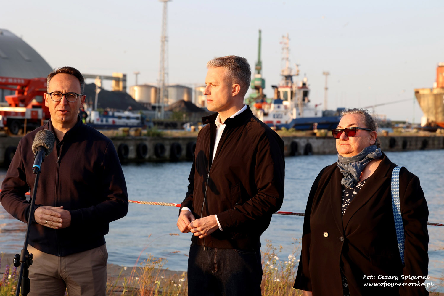 Briefing prasowy Khatanga opuszcza port