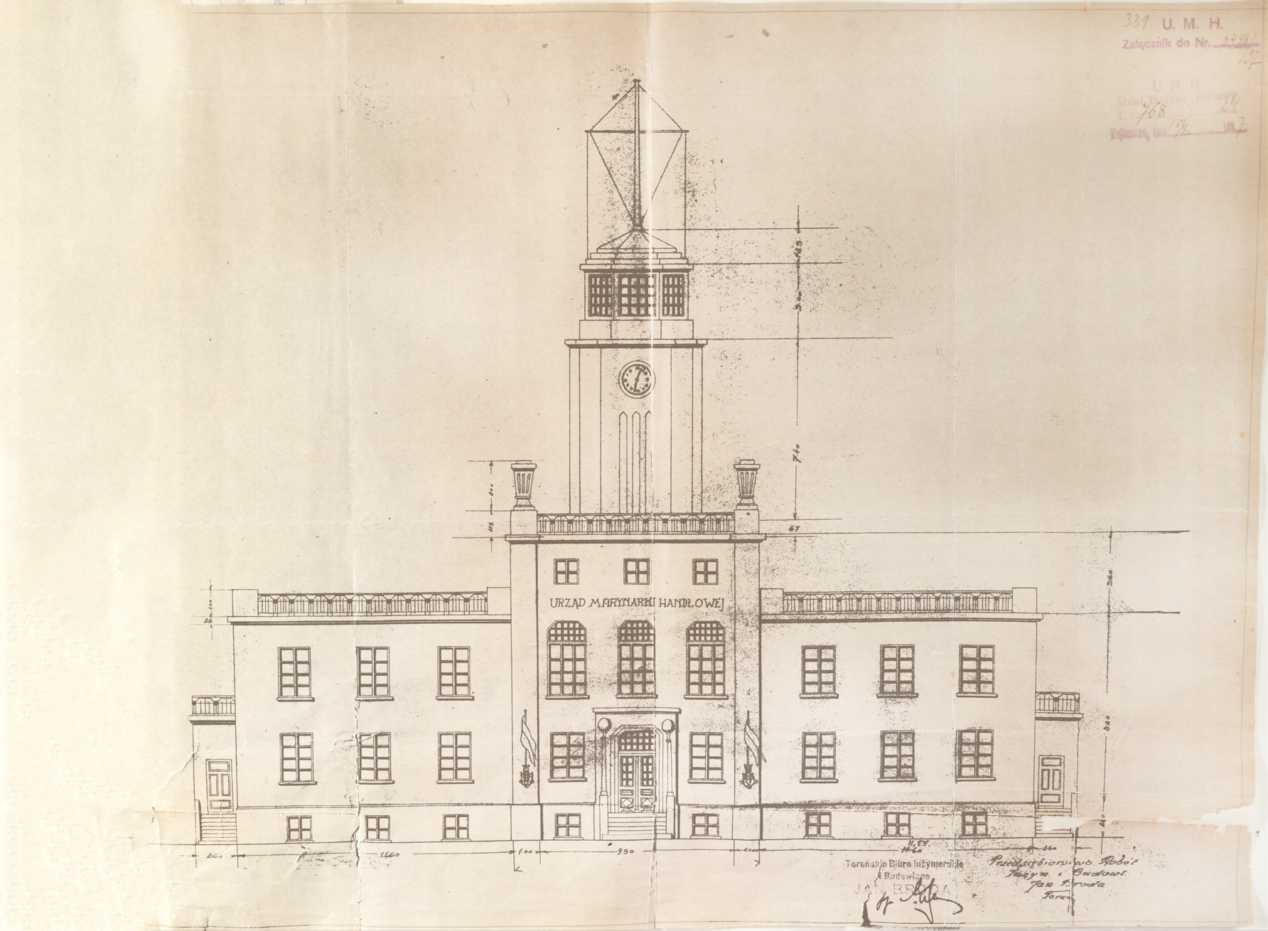 1927 projekt budynku Jan Broda