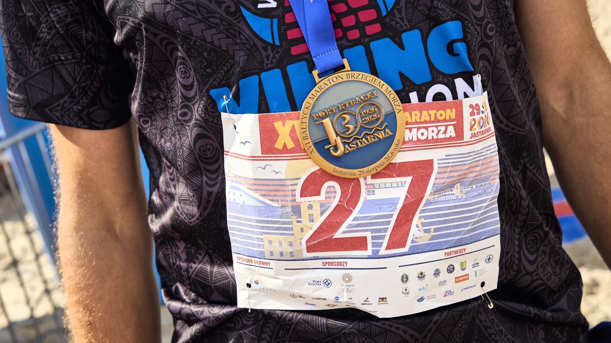 Numer startowy i koszulka maraton