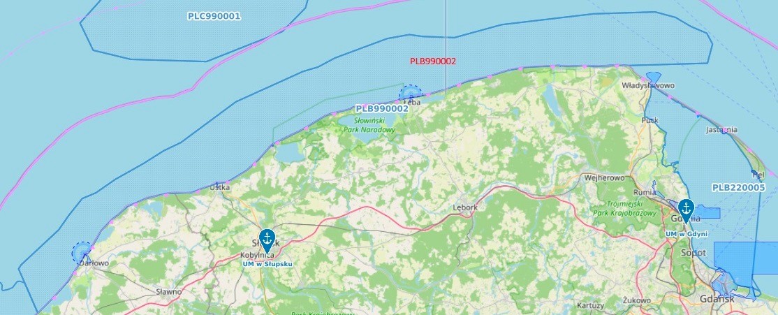 Mapa obszaru